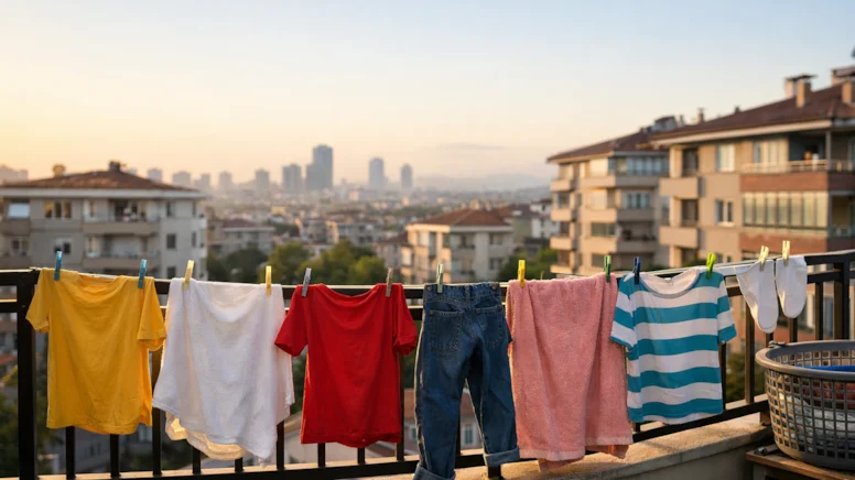 Balkonda Çamaşır Kurutan Herkesi İlgilendiriyor